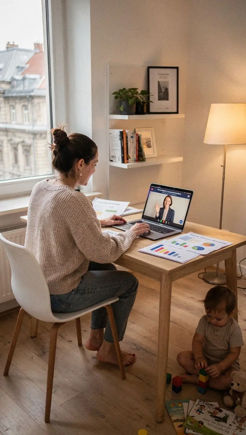 Pénzügyi szakértő egyéni konzultációt tart egy ügyféllel, miközben jegyzeteket készít egy laptopon.