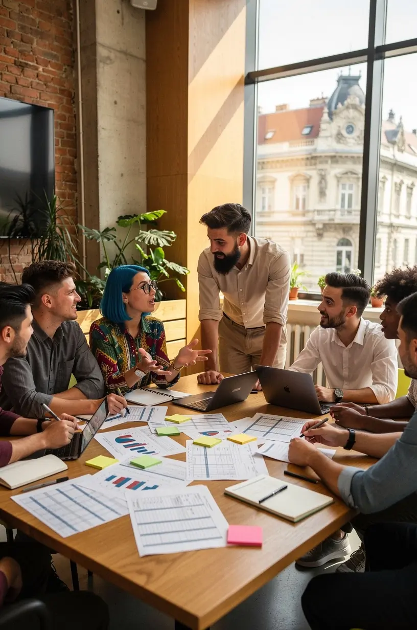 Személyre szabott pénzügyi terv kézzel írt jegyzetekkel és számológéppel egy asztalon.